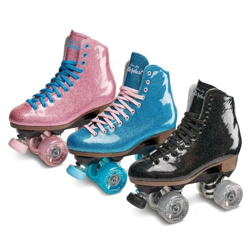 Sure-Grip Stardust Quad Roller Skates - Pink Glitter 4 Sure-Grip Stardust Quad Roller Skates - Pink Glitter - Image 2