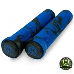 MGP 150mm Swirl Grind Scooter Grips - Blue/Black