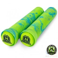 MGP 150mm Swirl Grind Scooter Grips - Blue/Green